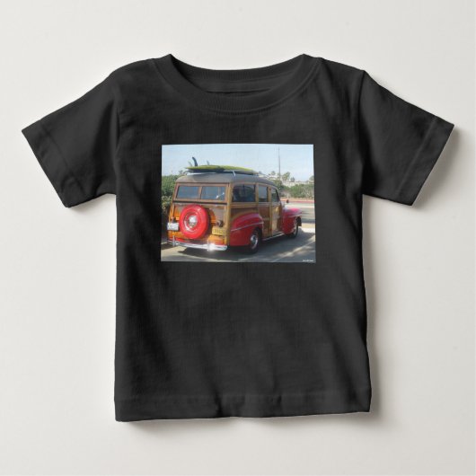 ウッドィーワゴン ベビーTシャツ (正面)