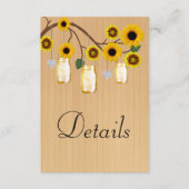 ウッドイエロー素朴フローラメイスンジャーズ詳細 エンクロージャーカード (正面)