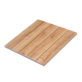 ウッドイラストレーションライトブラウン床 タイル