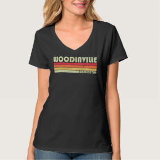 ウッドインヴィルワワワシントンシおもしろいティホームルーツR Tシャツ
