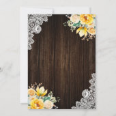 ウッドイ素朴ロボタニッ結婚クス 招待状 (裏面)