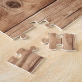 ウッドウェスタンフェイクカウボーイ女性のカーボーイホース ジグソーパズル (側面)