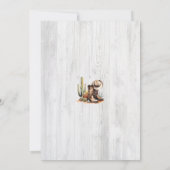 ウッドウェスタン素朴をテーマにした感謝祭ディナー請求書 招待状 (裏面)