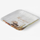 ウッドウェスタン素朴をテーマにした感謝祭ディナー ペーパープレート (傾斜あり)