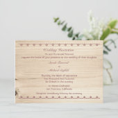 ウッドウェディング 招待状 (スタンド正面)