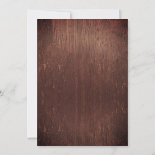 ウッドウエスタンホースブーツひまわり水彩 招待状 (裏面)