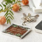 ウッドウォー素朴トカラーアイビーシダSageファミリーキャビン キーホルダー (側面)