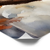 ウッドウカラフルクロウオンツリーブランチ ポスター (コーナー)