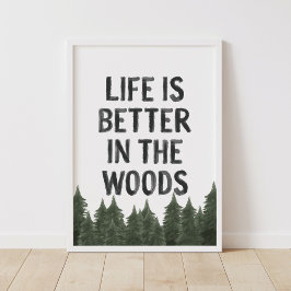 ウッドウッドウッドランドの子供部屋ポスターで生活が良い ポスター