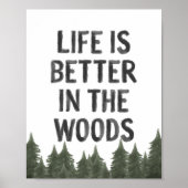 ウッドウッドウッドランドの子供部屋ポスターで生活が良い ポスター (正面)