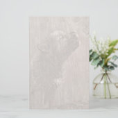 ウッドウルフパップアート 便箋 (スタンド正面)