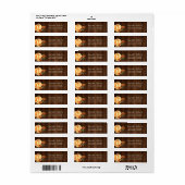 ウッドウ素朴ォーターカラーカプキンオレンジ紅葉 ラベル (フルシート)