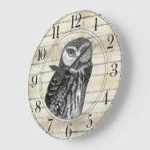 ウッドウ素朴クロウ大時計 ラージ壁時計 (傾斜)