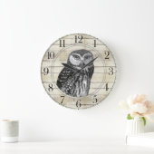 ウッドウ素朴クロウ大時計 ラージ壁時計 (ホーム)