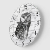 ウッドウ素朴クロウ大時計 ラージ壁時計 (傾斜)