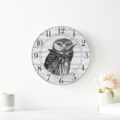 ウッドウ素朴クロウ大時計 ラージ壁時計 (ホーム)