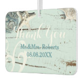 ウッドエレガントブエシーシェルビーチ結婚式 カーエアーフレッシュナー (左)