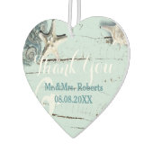 ウッドエレガントブエシーシェルビーチ結婚式 カーエアーフレッシュナー (左)