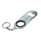 ウッドエレガントブエシーシェルビーチ結婚式 キーホルダー栓抜き (正面アングル)