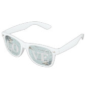 ウッドエレガントブエシーシェルビーチ結婚式 レトロサングラス (アングル)