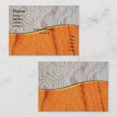 ウッドエレガント名刺 名刺 (正面/裏面)