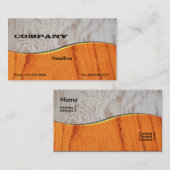 ウッドエレガント名刺 名刺 (正面/裏面)