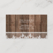 ウッドエレガント・レース名刺 名刺 (裏面)