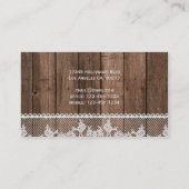ウッドエレガント・レース名刺 名刺 (裏面)
