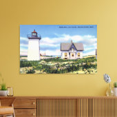 ウッドエンドライトハウスのビュー キャンバスプリント (インサイチュ (リビング))