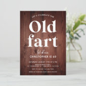 ウッドオおもしろいールドファートニーエイジ誕生日 招待状 (スタンド正面)