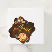 ウッドオレンジ色の水の色のパンプキン葉の感謝 フェイバータグ (インサイチュ)