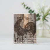 ウッドオンド中国のリ占星術はがき ポストカード (スタンド正面)