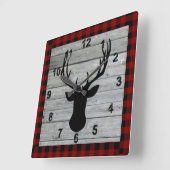 ウッドオールド素朴ファッションクリスマスヴィンテージ国 スクエア壁時計 (傾斜)