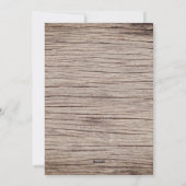 ウッドオールド素朴紙スクリプトメリークリスマス シーズンカード (裏面)