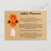 ウッドオ素朴レンジフローラメイスンジャー安全対策 エンクロージャーカード (正面)