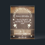 ウッドカウボーイ素朴をテーマにした30th Birthday 招待状<br><div class="desc">ウッド素朴カウボーイをテーマにした30th誕生日招待状</div>