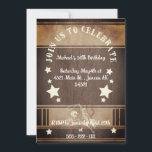 ウッドカウボーイ素朴をテーマにした30th Birthday 招待状<br><div class="desc">ウッド素朴カウボーイをテーマにした30th誕生日招待状</div>