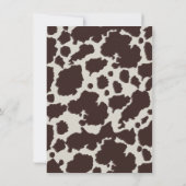 ウッドカウボーイ素朴ベビーシャワー 招待状 (裏面)