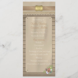 ウッドカウボーイ素朴ベルト結婚式プログラム プログラム