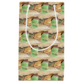 ウッドカエルの水色 スモールペーパーバッグ (正面)