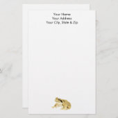 ウッドカエル 便箋 (正面/裏面)