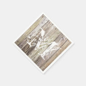 ウッドカクテル素朴ナモノグラムのプキンス スタンダードカクテルナプキン (角)