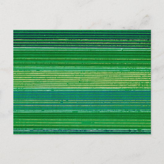 ウッドカストライプの日本のット織物 ポストカード (正面)