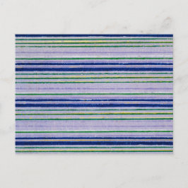 ウッドカストライプの日本のット織物 ポストカード