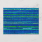 ウッドカストライプの日本のット織物 ポストカード (正面)
