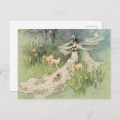 ウッドカッターズドータープリンセスヴィンテージ童話 ポストカード (正面/裏面)