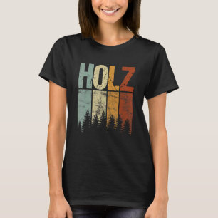 ウッドカッターチェーンソーフォレストツリーウッドスティックこうもり Tシャツ
