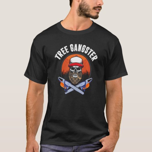 ウッドカッターロガーLumberjack Aboristツリーワーカー Tシャツ (正面)