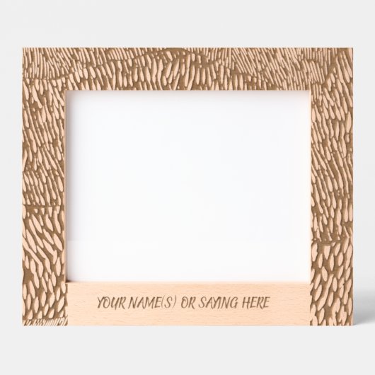 ウッドカットのレーザーエッチング レーザー彫刻フレーム (正面)