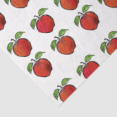 ウッドカットパター離れンの赤りんご緑 薄葉紙 (詳細)